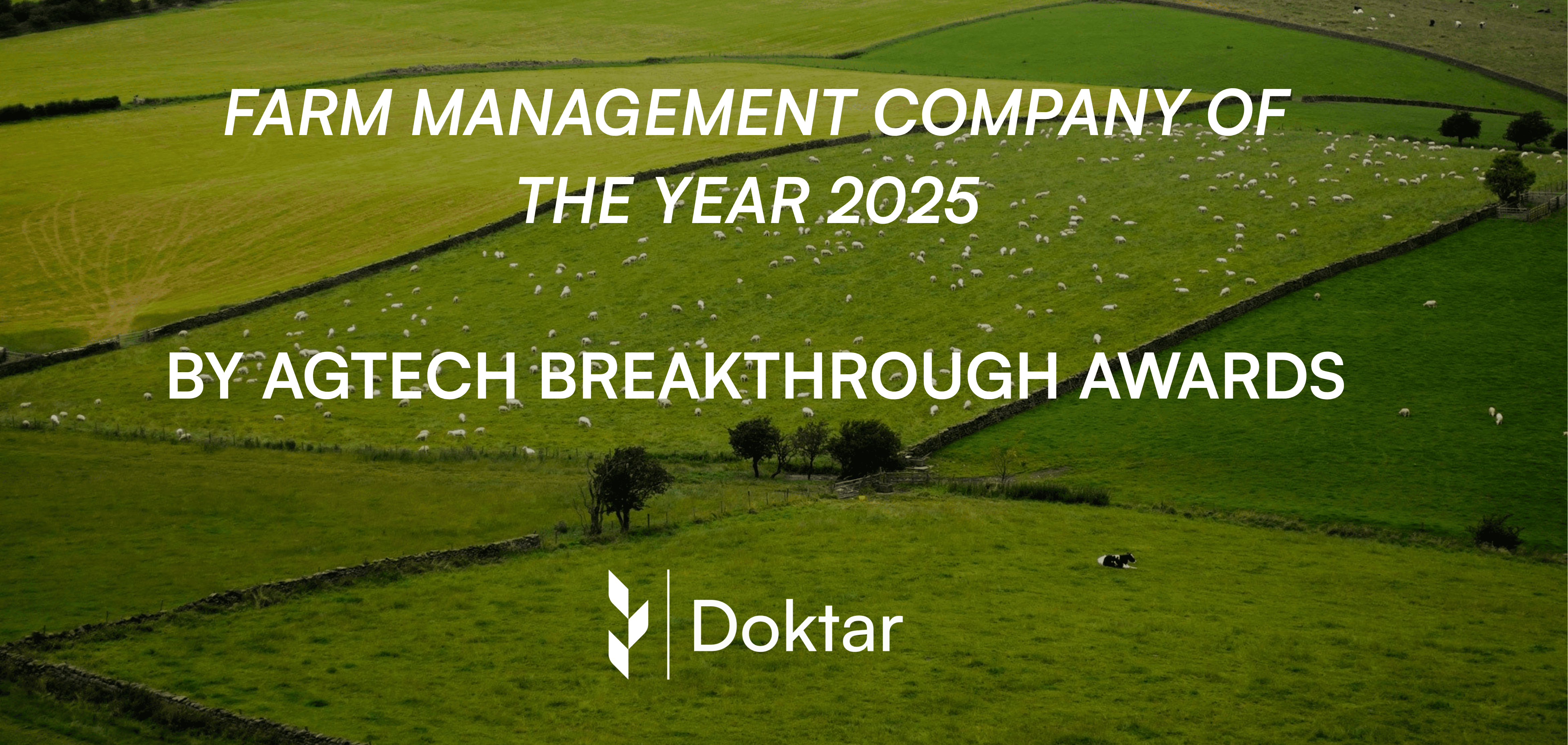 Doktar has been chosen as the "Farm Management Company of the Year" by AgTech Breakthrough Awards